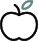 Illustrated apple icon