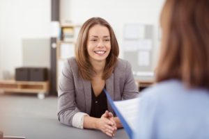 woman in job interview