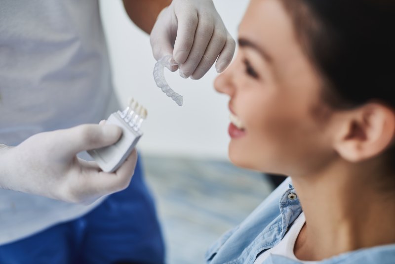 young woman getting Invisalign