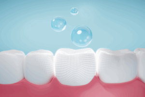 a 3D illustration demonstrating how fluoride treatment works